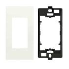 ABB - Placca 1M bianco e supporto 1M 1-gang(s) Chiara - White