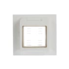 ABB - PLACCA MONTAGGIO A INCASSO IP55, 2 MOD, WHITE with Hinged Lid 2 gang - Chiara 2CSK3255CH