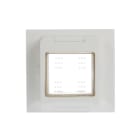 ABB - PLACCA MONTAGGIO A INCASSO IP55, 2 MOD, WHITE with Hinged Lid 2 gang - Chiara