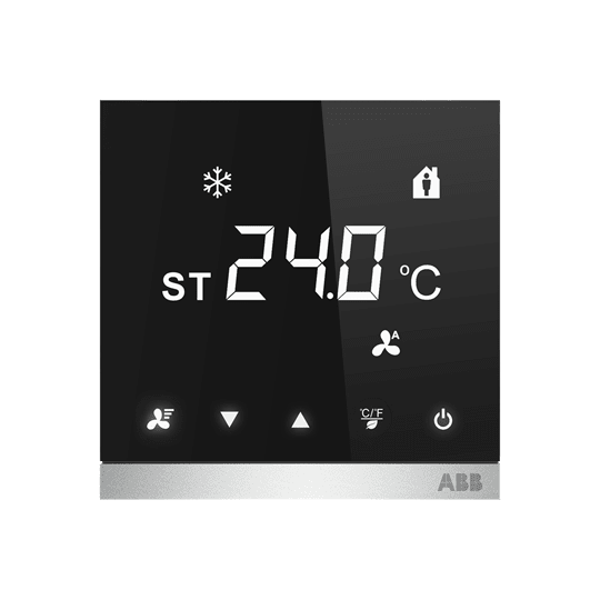 ABB - ABB Caldion Fan Coil RTC, 2/4 pipe, On/Off, FM, Black TERM.CALDION, NERO.