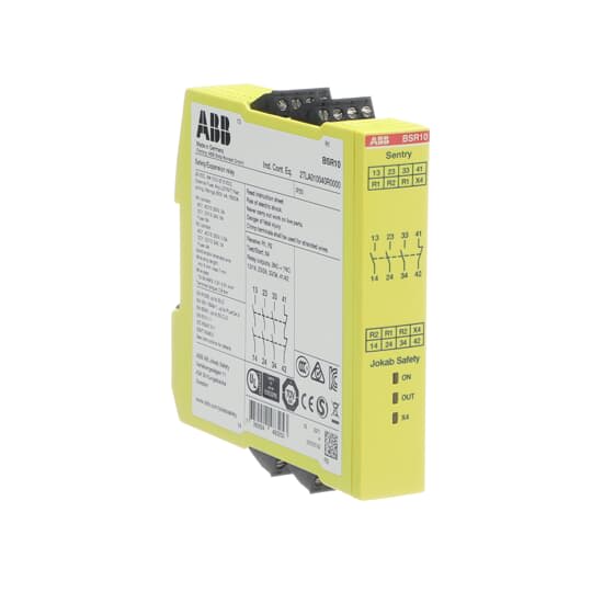 ABB - Sentry BSR10 Safety relay 24VDC per garantire la sicurezza degli impianti elettrici.