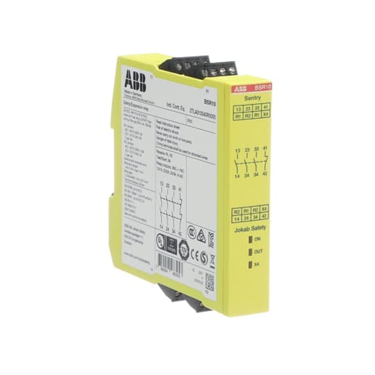 ABB - Sentry BSR10 Safety relay 24VDC per garantire la sicurezza degli impianti elettrici.
