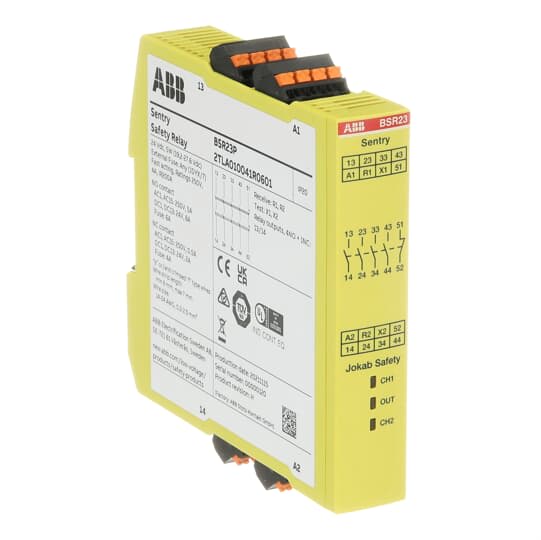 ABB - Sentry BSR23P Safety Relay Push-In