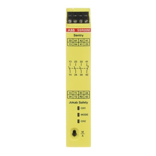 ABB - Sentry SSR20M Safety relay 85-265 VAC/120-375 VDC.