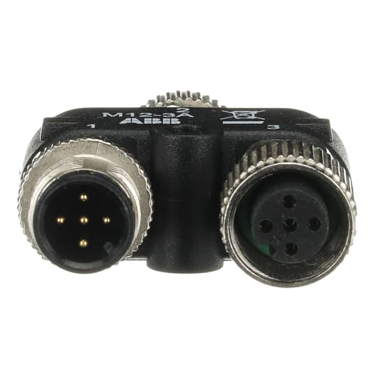 ABB - M12-3A Y-connector for cascade connection of DYNlink devices with M12-5 connector DIRAMAZIONE A Y M12. 2TLA020055R0000