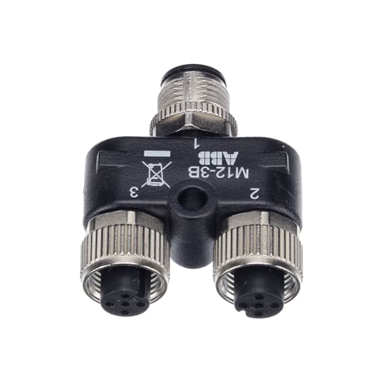 ABB - M12 Y-connector for parallel connection of 2 DYNlink devices DIRAMAZIONE A Y M12-3B.
