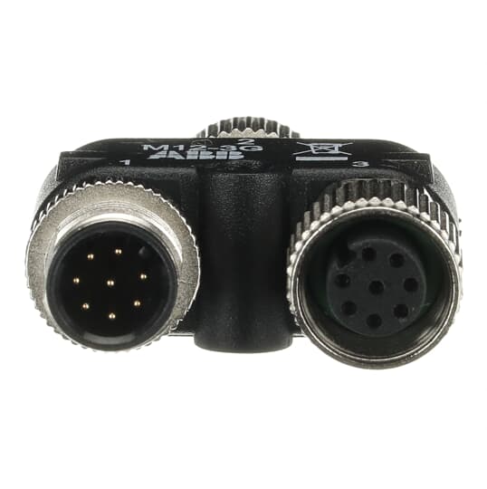 ABB - M12-3G Y-connector for cascade connection of Adam OSSD M12-8 safety sensor with M12-8 cables.