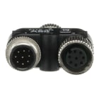 ABB - M12-3G Y-connector for cascade connection of Adam OSSD M12-8 safety sensor with M12-8 cables.