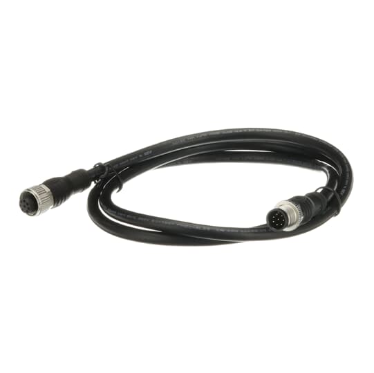 ABB - Straight M12-8 female + male connector with 1 m cable M12-C134 cable SCH 1m with M12 FEM connector.