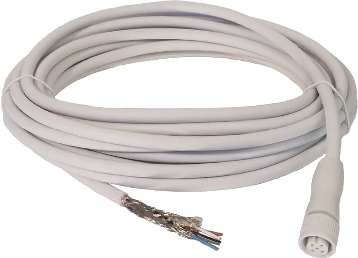 ABB - M12-C61HE 6M cable for harsh environment, halogen-free M12-5 female connector.