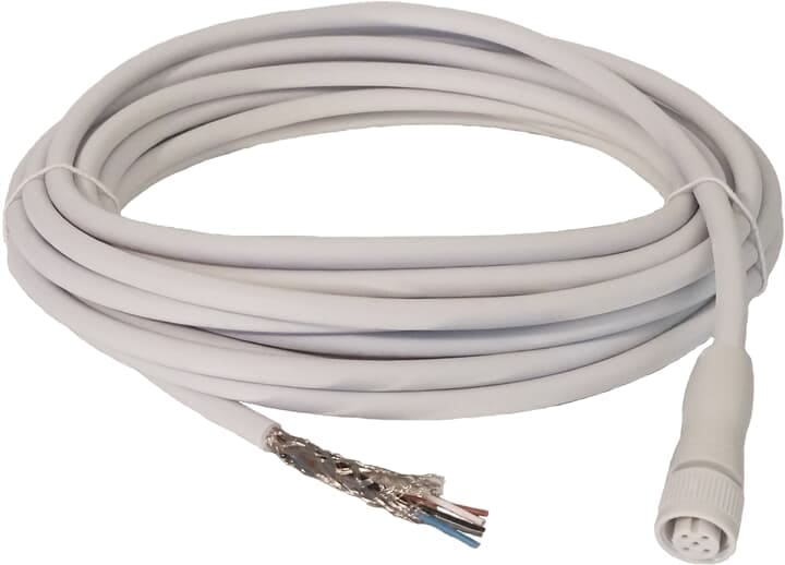 ABB - M12-C61HE 6M cable for harsh environment, halogen-free M12-5 female connector.