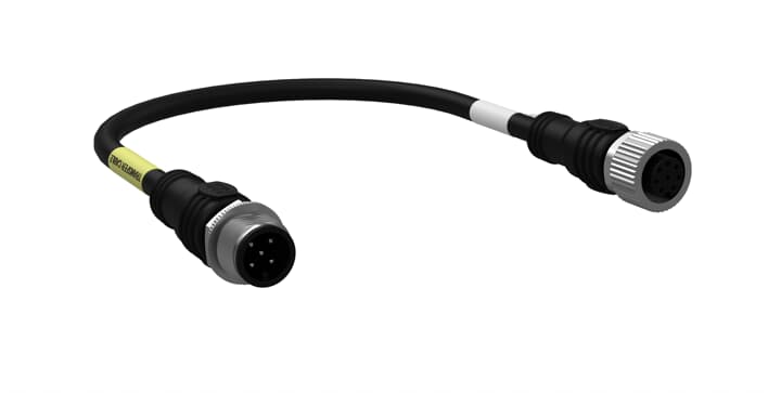 ABB - M12-CT0214 Cable connettore 20 cm 5 poli maschio femmina