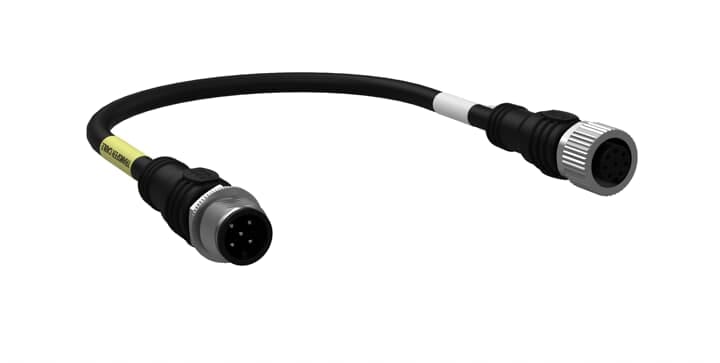 ABB - M12-CT0214 Cable connettore 20 cm 5 poli maschio femmina