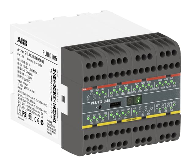 ABB - Pluto D45 Programmable Safety Controller for Harsh Environments.