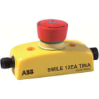 ABB - Emergency stop button with adapter to DYNlink and two M12-5 connectors SMILE 12EA ARRESTO D'EMERGENZA.
