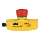 ABB - Emergency stop button 2NC for back side panel mounting with one M12-5 connector SMILE 11 EAR TYPE ABB.
