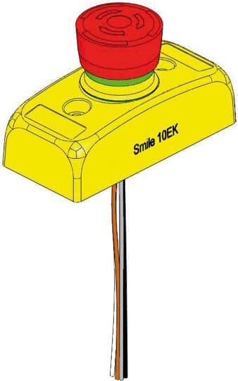 ABB - Emergency stop button 2NC with four 1m leads SMILE 10 EK TYPE ABB. 2TLA030051R0600