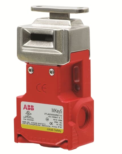 ABB - Safety interlock switch with plastic body and stainless steel head, 12N holding force, MKEY5.