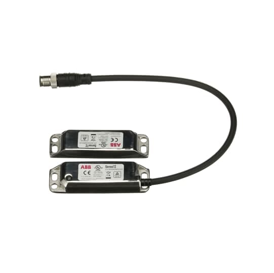 ABB - Non contact safety switch in stainless steel with 0,25 m cable and M12 SENSE7Z, SS, QC, 2NC/1NO, LED.