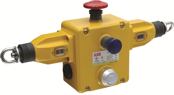 ABB - Pull wire emergency stop switch double, 4NC+4NO, M20, ESTOP and LED LINESTRONG3D.