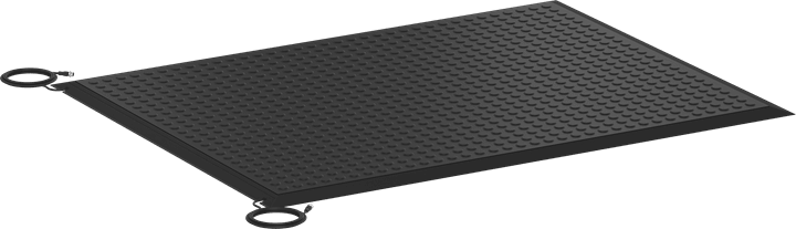 ABB - Safety mat ASK-1T4.4-NP with cast-in ramp edge trim, 750x1000mm.