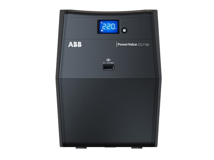 ABB - UPS PowerValue 11LI Up 2000 VA - Protezione affidabile per dispositivi elettronici sensibili. Autonomia prolungata e prestazioni ottimali.