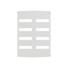 ABB - Aria 86 cover plate (punched) e pannello finestra intero per Aria86.