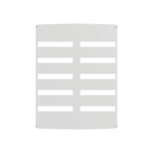 ABB - ARIA 108 COVER PLATE(PUNCHED) PANNELLO FINESTRATO INTERO