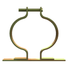 ABB - Clamp for cables with 75mm diameter, anti-traction cable clamp.