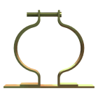 ABB - Clamp for cables with 75mm diameter, anti-traction cable clamp. 4TBO851105C0100