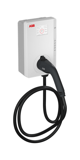 ABB - Terra AC wallbox type 2, cable 5m, 3-phase/32 A, MID certified, with RFID, display and 4G, 22KW 1 CAVOESPINA T2RFID4GMI. 6AGC081285