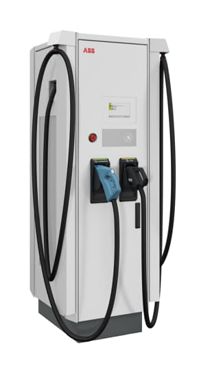 ABB - Terra 124HC CJ CE 120 kW charger, CCS 2 + CHAdeMO, 3.9 m cables 400 A