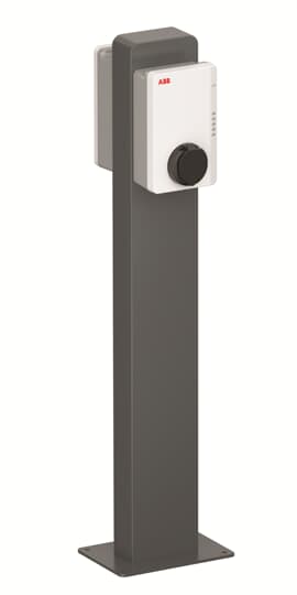 ABB - TAC pedestal back-to-back Free-standing metal for 2 Terra AC chargers RETTANGOLARE BASIC MET. PER.