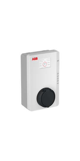 ABB - Terra AC wallbox type 2, socket with shutter, 1-phase/32 A, MID certified, RFID, display and 4G, 7,4KW. 6AGC101191