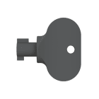 ABB - Chiave in plastica doppia aletta 3mm per un utilizzo versatile e pratico. Adatta a diversi tipi di lavori e facilmente maneggiabile.