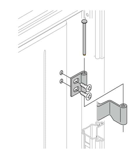 ABB - N.4 hinges 180 door opening left/right cerniere 180 apertura porta dx o sx.