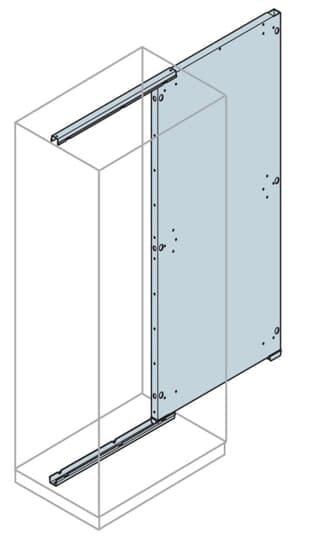 ABB - Piast.Fondo Magg+Binari e Overs.Zinc Plate+Track 1600x400mm(HxW)