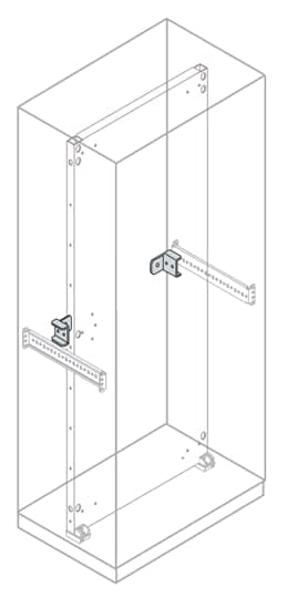 ABB - Kit for fixing standard back plate with n.2 intermediate reinforcements for plate attachment.