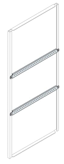 ABB - N.2 plate reinforce sections and horizontal profiles L=800mm, W=800mm.
