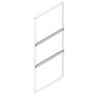 ABB - N.2 plate reinforce sections and horizontal profiles L=800mm, W=800mm.