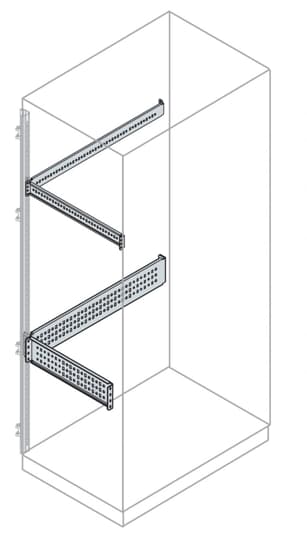 ABB - N.2 crosspieces e inner mounting plate diametro 500mm, N.2 traverse laterali altezza 48mm e piastre lunghezza/larghezza pari a 500mm.