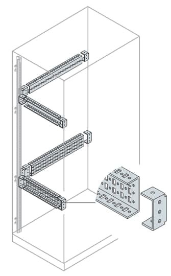 ABB - N° 2 traverse scatolate e boxed crosspiece H 48 L 800 W 800.