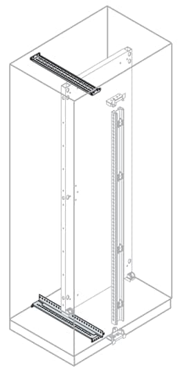 ABB - N.2 back plate sliding guides d=600mm ins. piastra p=600mm.