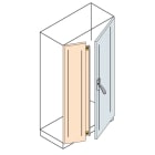ABB - Porta cieca con battuta e chiusura a sovrapposizione, dimensioni 2000x800mm (HxL) 7035.