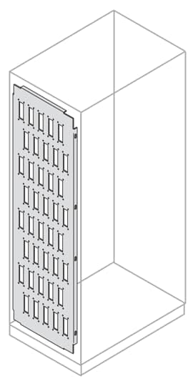 ABB - Pannello portaconnettori con 40 fori, dimensioni 2000x500mm (HXD/HXP) EE2052