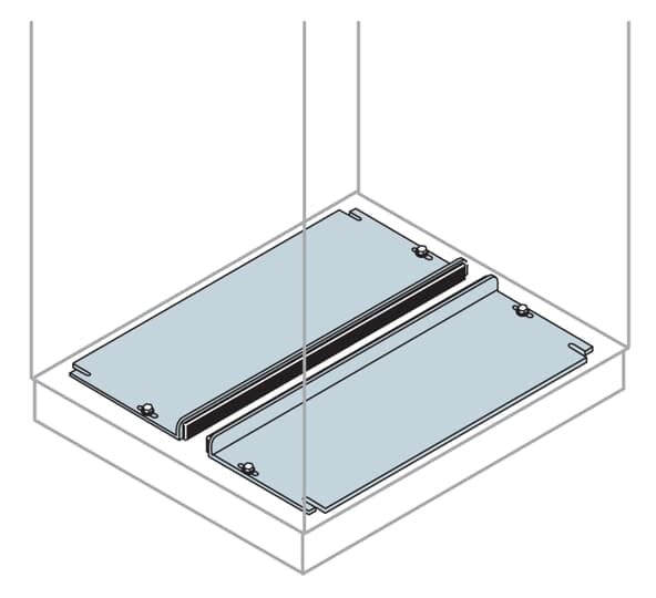 ABB - Sliding Floor Closing Plate Flange Cavi Scorrevoli 400x400mm (LXP)