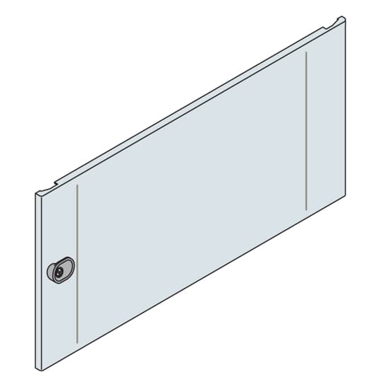 ABB - Pannello frontale CELLE 200x800mm(HxL) separato con blind panel 7035.