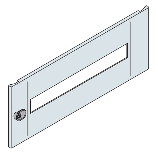 ABB - Pannello separatore d'intralcio DIN Cell 200x800 7035 Frontale Xcelle 29 moduli DIN 200x800 HXL.