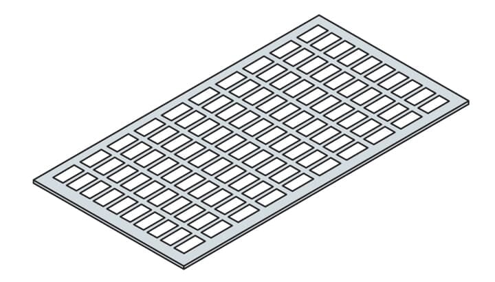 ABB - N.20 label holders 29 DIN mod. W=525mm portaetichetta l=525mm.