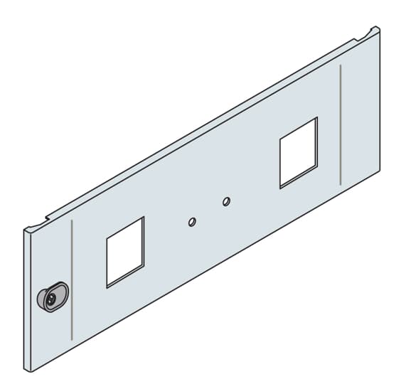 ABB - Pannello strumentazione 72x72 200x800 mm 7035 Xcelle n.2 HXL.